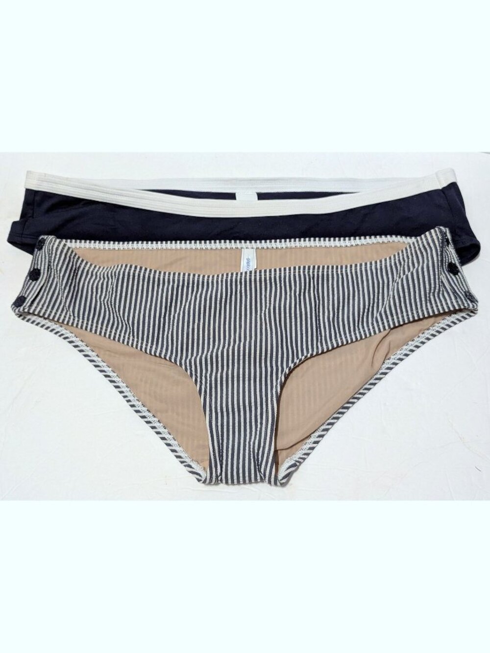 LOT OF 2 NEW Gap Body Womens XL Swim Suit Bikini Bottom - Blue
